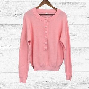 Made with Love Chic Pink Knit Sweater